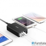 شارژر رومیزی 5 پورت Anker PowerPort 5 USB-C USB Wall Charger