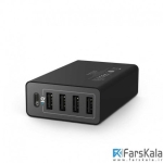 شارژر رومیزی 5 پورت Anker PowerPort 5 USB-C USB Wall Charger
