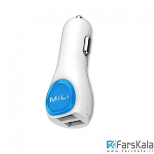 شارژر فندکی دوپورت Mili Smart Dual Car Charger