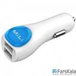 شارژر فندکی دوپورت Mili Smart Dual Car Charger