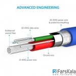 کابل شارژر 3 متری Anker PowerLine USB To Lightning Cable