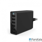 شارژر رومیزی 6 پورت Anker PowerPort 6 60W 6-Port USB Desktop Charger