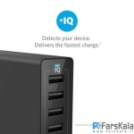 شارژر رومیزی 6 پورت Anker PowerPort 6 60W 6-Port USB Desktop Charger
