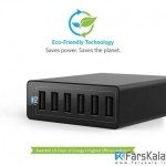 شارژر رومیزی 6 پورت Anker PowerPort 6 60W 6-Port USB Desktop Charger