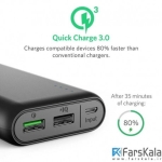 پاوربانک Anker PowerCore With Quick Charge 3.0 20000mAh