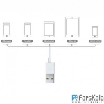 کابل شارژ 2 متری Mili 8Pin Plus Lightning To USB Cable