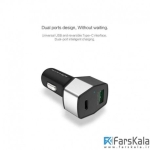 شارژر فندکی دو پورت نیلکین Nillkin Celerity NKC03 Car Charger USB Type-C