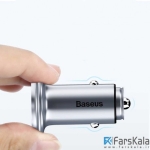 شارژر فندکی سریع بیسوس Baseus UFO Dual U Smart Car Charge