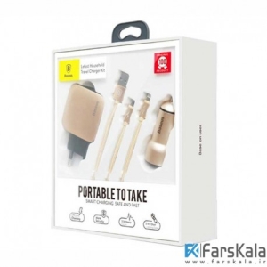پک شارژر مسافرتی بیسوس Baseus Lefast Household Travel Charger Kit
