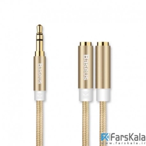 کابل صدا دو سر بیسوس Baseus Fulency 2 in 1 Audio Cable