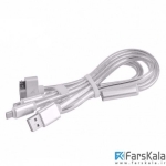 کابل شارژ سه پورت هوکو Hoco UPL12 One Pull Three Charging Cable