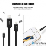 هدفون لایتنینگ هوکو HOCO L1 Lightning Cable Headphones