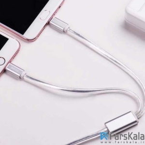 کابل شارژ دو پورت هوکو Hoco UPL12 One Pull Two 1M Charging Cable