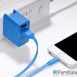 شارژر دیواری Hoco C6 A With Lightning USB Cable