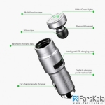 شارژر فندکی و هندزفری بلوتوث بیسوس Baseus Bluetooth Earphone Intelligent Car