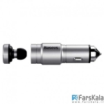 شارژر فندکی و هندزفری بلوتوث بیسوس Baseus Bluetooth Earphone Intelligent Car