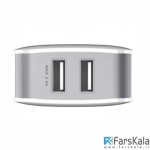 شارژر دو پورت بیسوس Baseus 2.4A ZCL2B-B02 Dual USB Charger