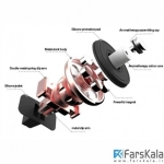 نگهدارنده مغناطیسی بیسوس Baseus Gold Aromatizing Car Mount Phone Holder