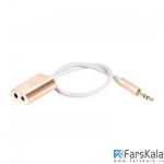 کابل تبدیل یک به دو Hoco UA1 Audio Cable AUX