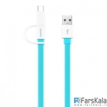 کابل شارژ دو سر هواوی HUAWEI Honor 2 in 1 Fast Charge Type C & MIcro USB Cable