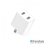 آداپتور شارژ سریع 2 پورت شیائومی Xiaomi 2 USB CDQ03ZM Charger
