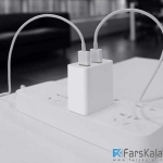 آداپتور شارژ سریع 2 پورت شیائومی Xiaomi 2 USB CDQ03ZM Charger