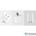 آداپتور شارژ سریع 2 پورت شیائومی Xiaomi 2 USB CDQ03ZM Charger