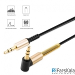 کابل دو متری میکروفون دار Hoco UPA02 Spring 3.5 mm Stereo With Controls Aux