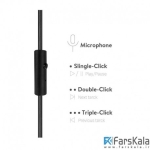 کابل دو متری میکروفون دار Hoco UPA02 Spring 3.5 mm Stereo With Controls Aux