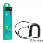 کابل دو متری میکروفون دار Hoco UPA02 Spring 3.5 mm Stereo With Controls Aux
