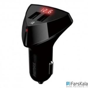 شارژر فندکی ریمکس Remax RCC 208 Aliens LED Display 2 USB