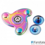 اسپینر سه پره فلزی رنگین کمانی Fidget Spinner Metal Rainbow