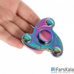 اسپینر سه پره فلزی رنگین کمانی Fidget Spinner Metal Rainbow