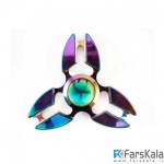 اسپینر فلزی طرح دار رنگین کمانی Fidget Spinner Metal Rainbow