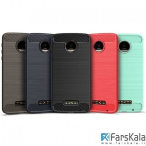 قاب محافظ ژله ای Carbon Fibre Case برای گوشی Motorola Moto Z Force