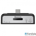 هاب و کارت خوان تایپ سی بیسوس Baseus Type-C HUB Data Migration OTG Card Reader