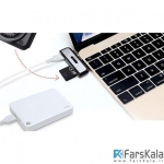 هاب و کارت خوان تایپ سی بیسوس Baseus Type-C HUB Data Migration OTG Card Reader
