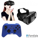 هدست واقعیت مجازی Lefant 3D VR + گیم پد