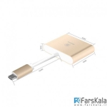 هاب آداپتور تایپ سی به اچ دی ام آی بیسوس Baseus Sharp Series Type-C To HDMI+HUB Adapter For Macbook