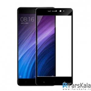 محافظ صفحه نمایش شیشه ای رنگی تمام صفحه 3D Glass برای Xiaomi Redmi 4a