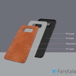 قاب محافظ چرمی Mean Love Double Line Case برای گوشی Samsung Galaxy S8
