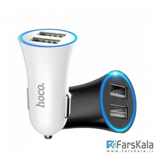 شارژر فندکی 2 پورت هوکو مدل Hoco UC204