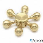 اسپینر فلزی شش پره ای طرح سکان Fidget Spinner Rudder