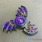 اسپینر 3 پره ای رنگین کمانی Fidget Spinner Metal Dragon Wing Hawk Eye
