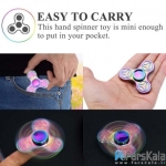 اسپینر 3 پره ای رنگین کمانی Fidget Spinner Metal Rainbow