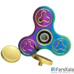 اسپینر 3 پره ای رنگین کمانی Fidget Spinner Metal Rainbow