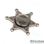 اسپینر فلزی شش پره‌ ای Fidget Spinner Sheriff