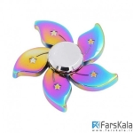 اسپینر فلزی 5 پره ای رنگین کمان ستاره ای Fidget Spinner Star Petal Rainbow