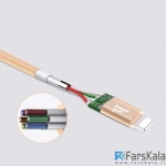 کابل شارژ سه سر هوکو Hoco X2 One Pull Three Knitted Charging Cable