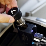 شارژر فندکی راک Rock Space 2 in 1 Foldable Car Charger With Lighter Socket